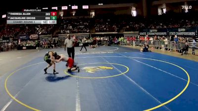 G 132 lbs Champ. Round 1 - Jacqueline Gross, Kenner Discovery Health Science Girls vs Theresa Allen, Zachary Girls