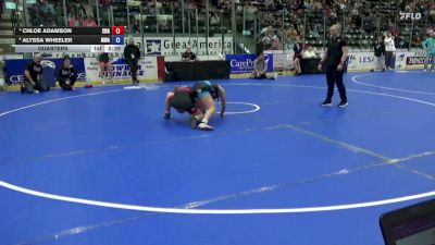 120 lbs Quarters - Chloe Adamson, Sebolt Wrestling Academy vs Alyssa Wheeler, Moen Wrestling Academy