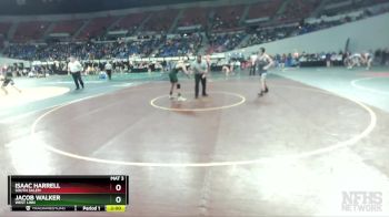 6A-157 lbs Champ. Round 1 - Isaac Harrell, South Salem vs Jacob Walker, West Linn