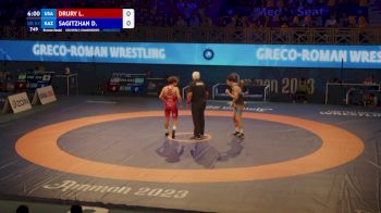 63 kg Final 3-5 - Landon Drury, United States vs Dinislam Sagitzhan, Kazakhstan