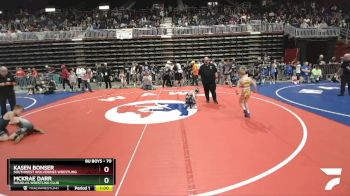 70 lbs Quarterfinal - Kasen Bonser, Southwest Wolverines Wrestling vs McKrae Darr, Douglas Wrestling Club