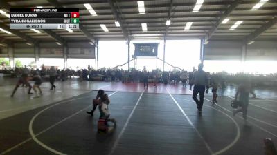 89 lbs Rr Rnd 1 - Daniel Duran, No Team vs Tyrann Gallegos, Southwest Hammers