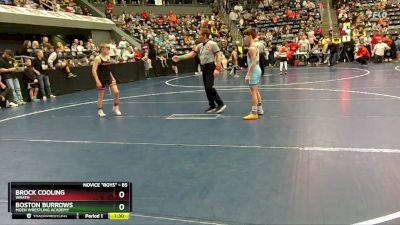 85 lbs Champ. Round 1 - Brock Cooling, WRATH vs Boston Burrows, Moen Wrestling Academy