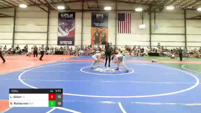 112 lbs Round Of 16 - Landon Sidun, Young Guns Blue vs Brock Rothermel ...