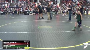 64 lbs Cons. Round 3 - Lincoln Haveman, Hudsonville WC vs Chase Johnson, Williamston WC