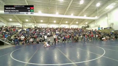 51 lbs Quarterfinal - Miles Heck, Iron County Wrestling Academy vs Shiloh Frohling, Timpanogos Wrestling