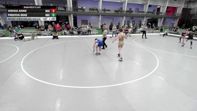 JR BOYS HARD LUCK - 140.8-141.8 Champ. Round 3 - Joshua Akins, Missouri vs Preston Benz, MATPAC Wrestling Club