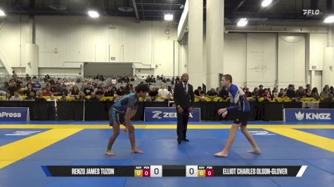 ELLIOT CHARLES OLSON-GLOVER vs RENZO JAMES TUZON 2025 World IBJJF Jiu-Jitsu No-Gi Championship