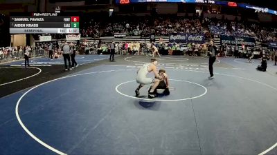 D 1 138 lbs Semifinal - Aiden Krass, East Ascension vs Samuel Favaza, Fontainebleau