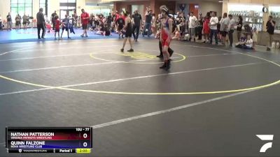 77 lbs Round 1 - Nathan Patterson, Virginia Patriots Wrestling vs Quinn Falzone, NOVA Wrestling Club