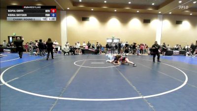 135 lbs Champ. Round 3 - Sofia Orth, New York vs Keira Snyder, Pennsylvania