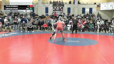 157 lbs 3rd Place - Talan Rondeau, Silver Lake vs Lincolin Stiles, Minnechaug