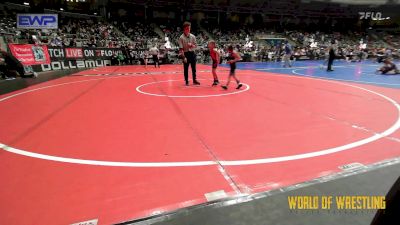 40 lbs Round Of 16 - Chase Freeman, Tahlequah Wrestling Club vs Trey Sanders, Mat Assassins