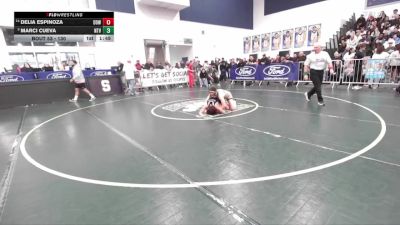 130 lbs Champ. Round 1 - Marci Cueva, Northview vs Delia Espinoza, Downey