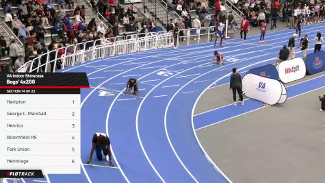 High School Boys' 4x200m Relay, Prelims 14