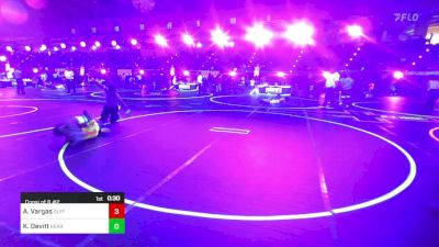95 lbs Consi Of 8 #2 - Alfredo Jr Vargas, Slyfox vs Karson Devitt, Kearney Matcats