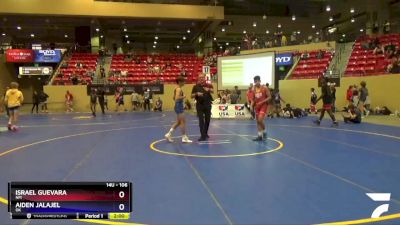 106 lbs 1st Place Match - Israel Guevara, NM vs Aiden Jalajel, OK