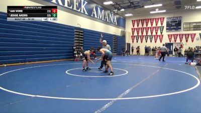 JV-33 lbs Round 1 - Jesse Akers, Clear Creek-Amana vs Ian Vore, South Tama County