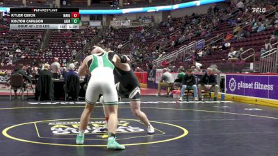 215 lbs Preliminaries - Kyler Quick, Mahanoy Area vs Kolton Carlson, Laurel