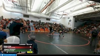 120 A & B Quarterfinal - Jonah Schulz, Cody Middle School vs Isiah Fox, Laurel Middle School