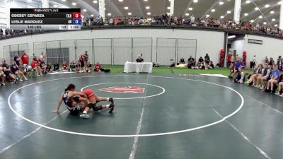 100 lbs Odessy Esparza, Texas Red vs Leslie Marquez, Arkansas