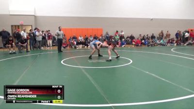 132 lbs Cons. Round 2 - Gage Gordon, Washington (Massillon) vs Owen Reamsnider, Ontario