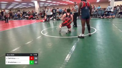 195 lbs Rr Rnd 3 - Josh DeFelice, Gladiators HS vs Taye Bradshaw, All American HS