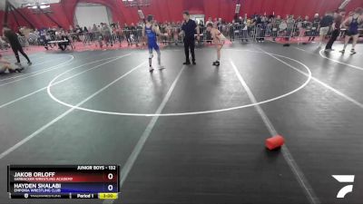 132 lbs Cons. Round 4 - Jakob Orloff, Sarbacker Wrestling Academy vs Hayden Shalabi, Emporia Wrestling Club