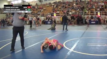 72 lbs Cons. Round 2 - Chase Suttles SW3, TEC2 vs Kaden Scott SW4, MVKWA Piqua Youth Wrestling Cl