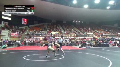 150 lbs Cons. Round 2 - Brennen Westervelt, Coffeyville-Field Kindley Hs vs Bodhi Shay, Paola Hs