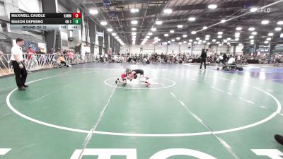 56 lbs Round Of 32 - Maxwell Caudle, Hammers - EL vs Mason DeFebbo, 4M Strength - EL