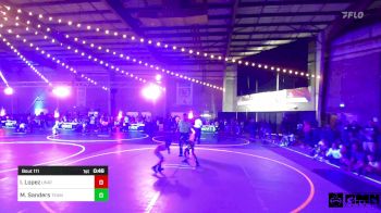 50 lbs Round Of 16 - Isaiah Lopez, Unattached vs Miles Sanders, Team Tulsa WC