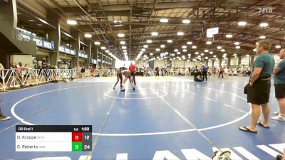 152 lbs Rr Rnd 1 - Olivyia Kroope, PA DXI Elite vs Gabrielle Roberts, Diesel Wrestling Academy