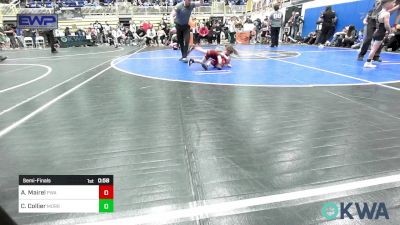 37-40 lbs Semifinal - Amelia Mairel, Perry Wrestling Academy vs Clara Collier, Morrison Takedown Club