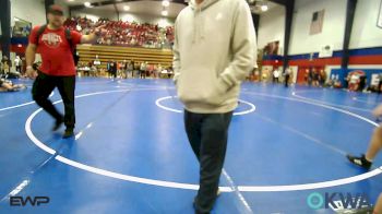 90 lbs Rr Rnd 3 - Eli Evans, Collinsville Cardinal Youth Wrestling vs Kash Shelton, R.A.W.