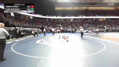 II-101 lbs Champ. Round 2 - Adrian Torres, Southwestern vs Gabe Mcdonald, Northern Adirondack