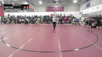 106 lbs Quarterfinal - Ayden Chase, Lisbon vs Remington Grunhuvd, Massabesic