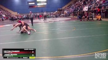 3 - 132 lbs Cons. Round 2 - Jaiden Braden, Waynesboro HS vs Peyton Stanbery, Brookville HS