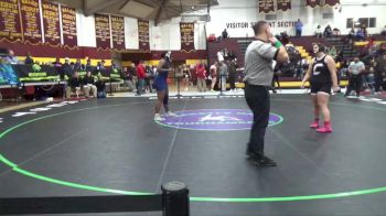 190 lbs 5th Place Match - Riley Alborn, Carrollton Exempted Village HS vs Kamil Johnson, The St. James Academy