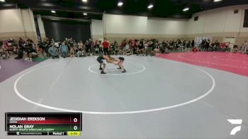 74 lbs Semifinal - Nolan Gray, North DeSoto Wrestling Academy vs Jedidiah Erekson, Idaho