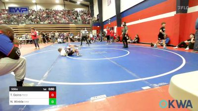 55 lbs Consi Of 16 #2 - Tracen Goins, Pocola Youth Wrestling vs Norah Winkle, Raw Wrestling Club