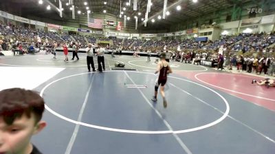 90 lbs Round Of 32 - Benjamin Gomez, Wellington vs Kara BiNali, Carson Middle School