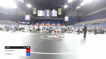 100 lbs Cons Semi - Mac Crosson, Iowa vs Cameron Sontz, New Jersey