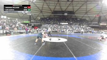 Boys 4A 138 lbs Quarterfinal - Brennen Williams, South Kitsap vs Luis Garcia, Rogers (Puyallup)