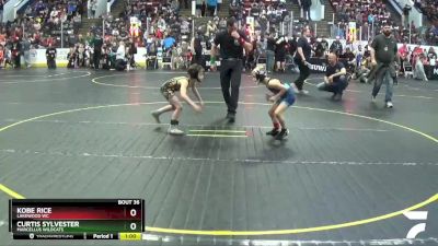 55 lbs Champ. Round 2 - Curtis Sylvester, Marcellus Wildcats vs Kobe Rice, Lakewood WC