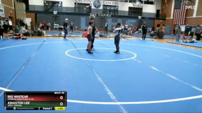 69-78 lbs Round 3 - Kingston Lee, West Jordan vs Rio Whitear, Morgan Wrestling Club