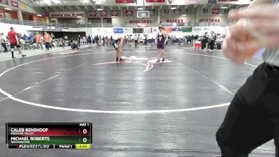 157 lbs Champ. Round 2 - Caleb Benshoof, Missouri Valley vs Michael Roberts, Westminster