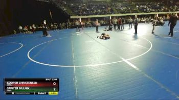 58 lbs Round 3 - Cooper Christensen, Iowa vs Sawyer Mulnix, Iowa