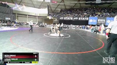 1A 160 lbs Semifinal - Seth Ordaz, Toppenish vs Logan Wallis, Klahowya