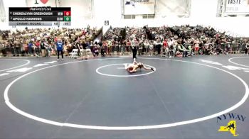 54 lbs Champ. Round 1 - Chenzalynn Greenough, Mongoose Elite Wrestling vs Apollo Hawkins, SV Saber Den Wrestling